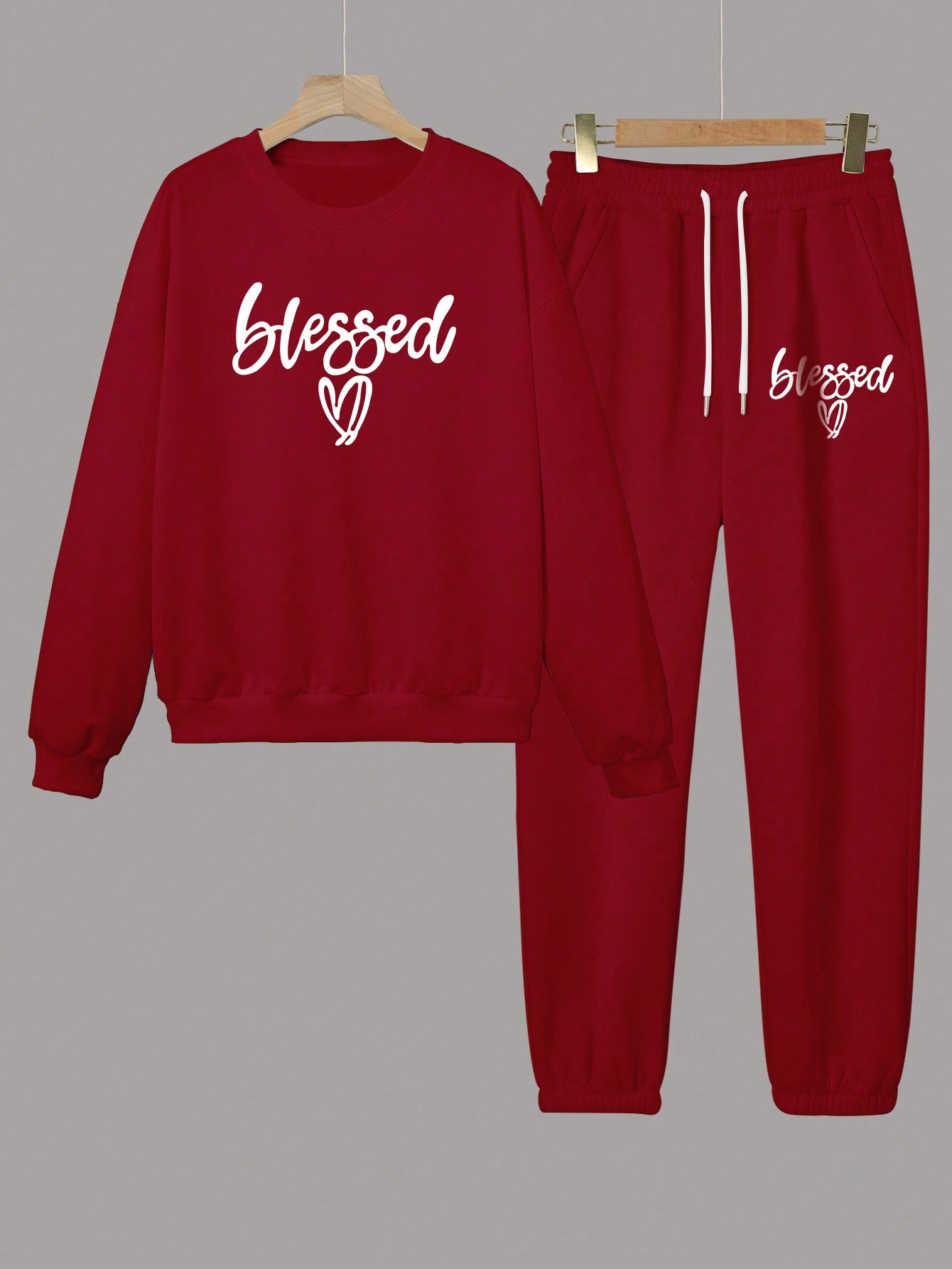 Cozy Chic: Two-Piece Fleece Hoodie & Sweatpants Set for Ultimate Comfort