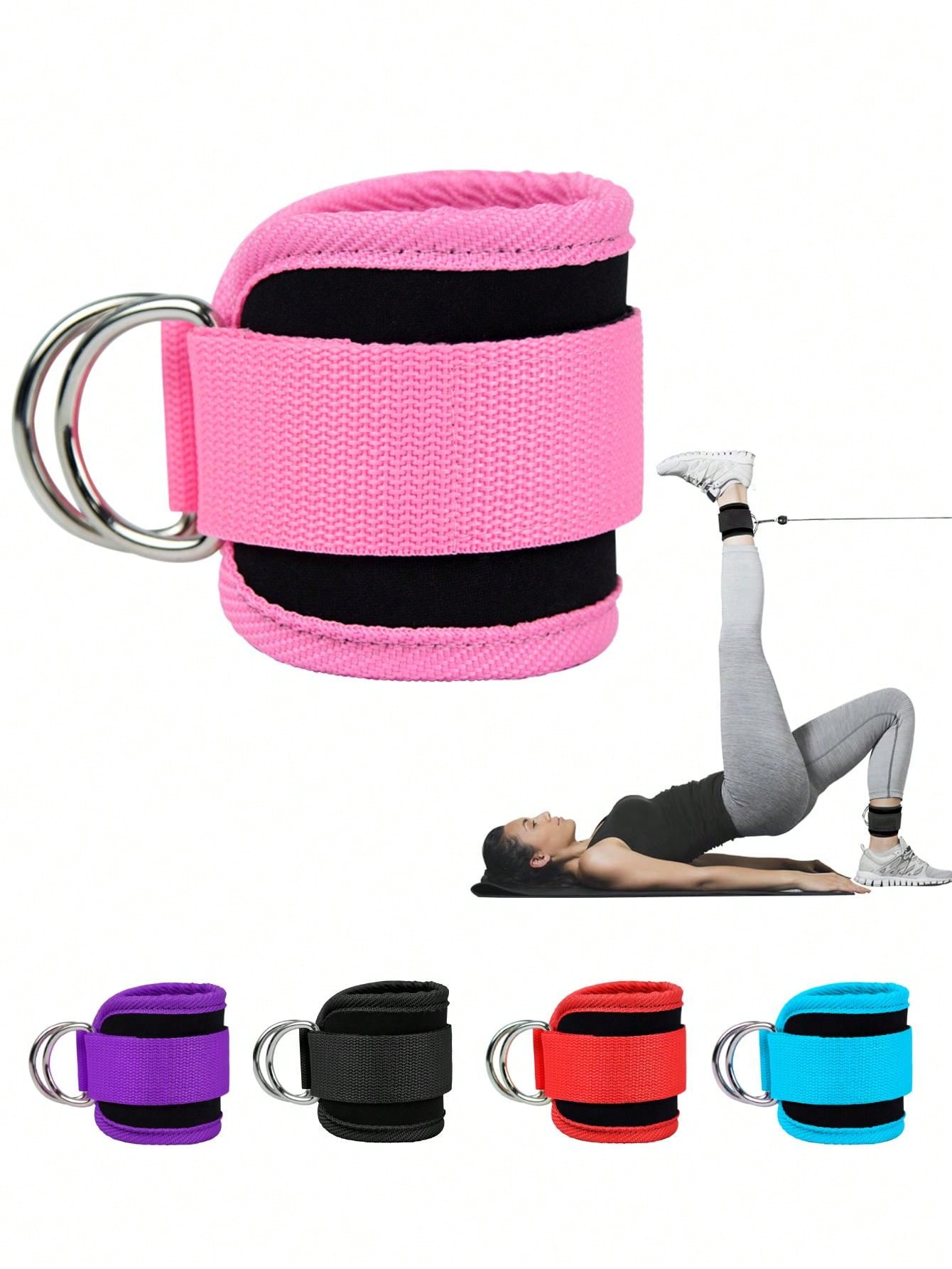 1 PC Pink Ankle Strap For Cable Machines And Resistance Bands For Women And Men Adjustable Leg Straps With Neoprene Padding  Work Out Cuff Attachment Booty Workouts Kickbacks Leg Extensions Hip Abductors Ankle Cable Straps