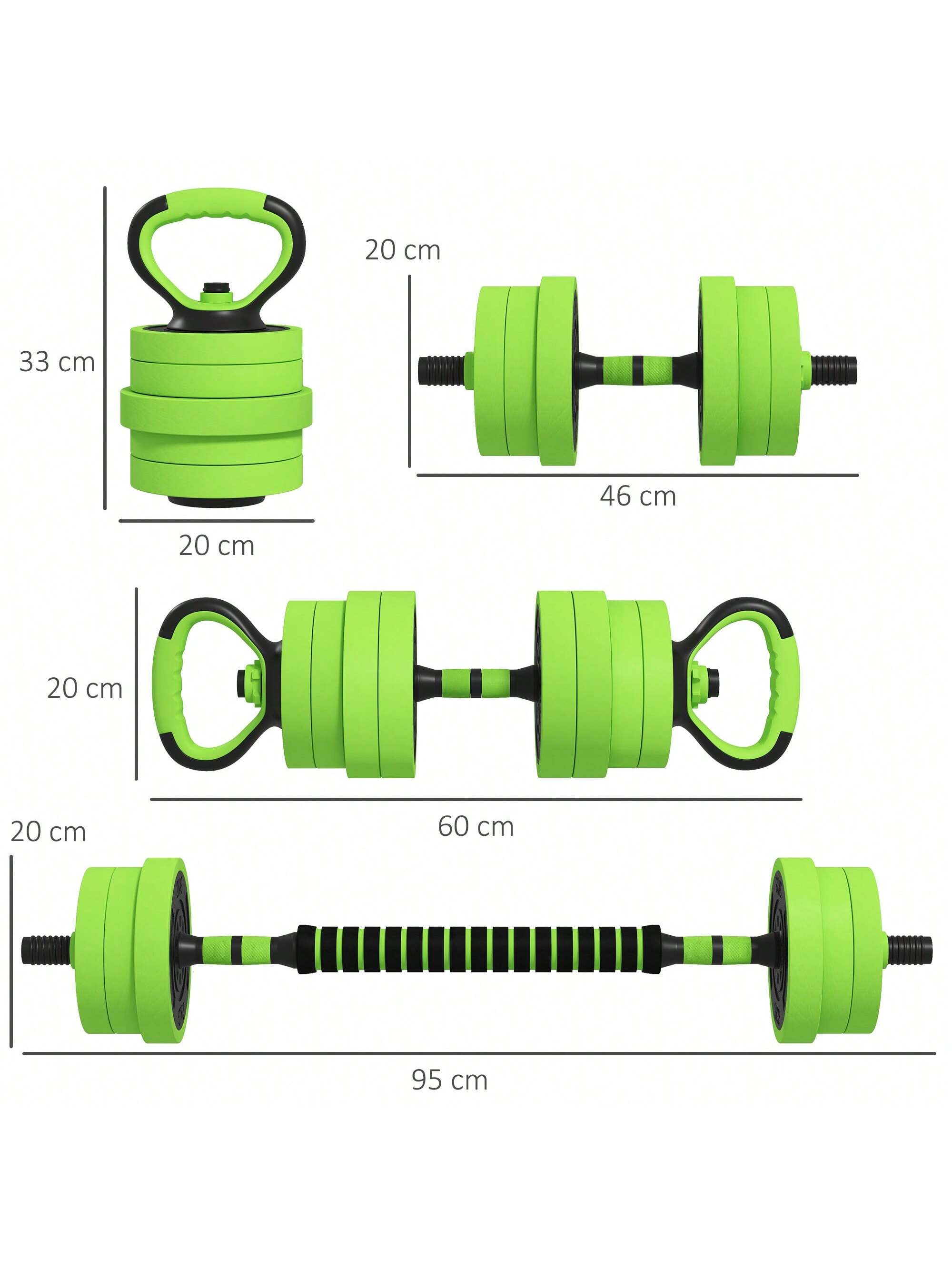 SPORTNOW 4-in-1 Adjustable Weight Dumbbells Set: Versatile Home Gym Solution for Strength Training