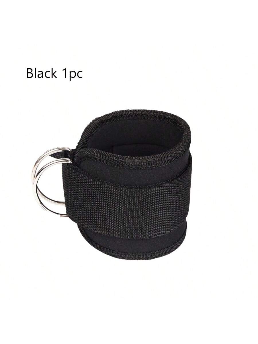 Ankle Straps For Kickbacks Men Women 1pc Balck Adjustable Comfort Gym Ankle Straps With Double D-Ring For Glute Workouts Leg Extensions Lower Body Exercises