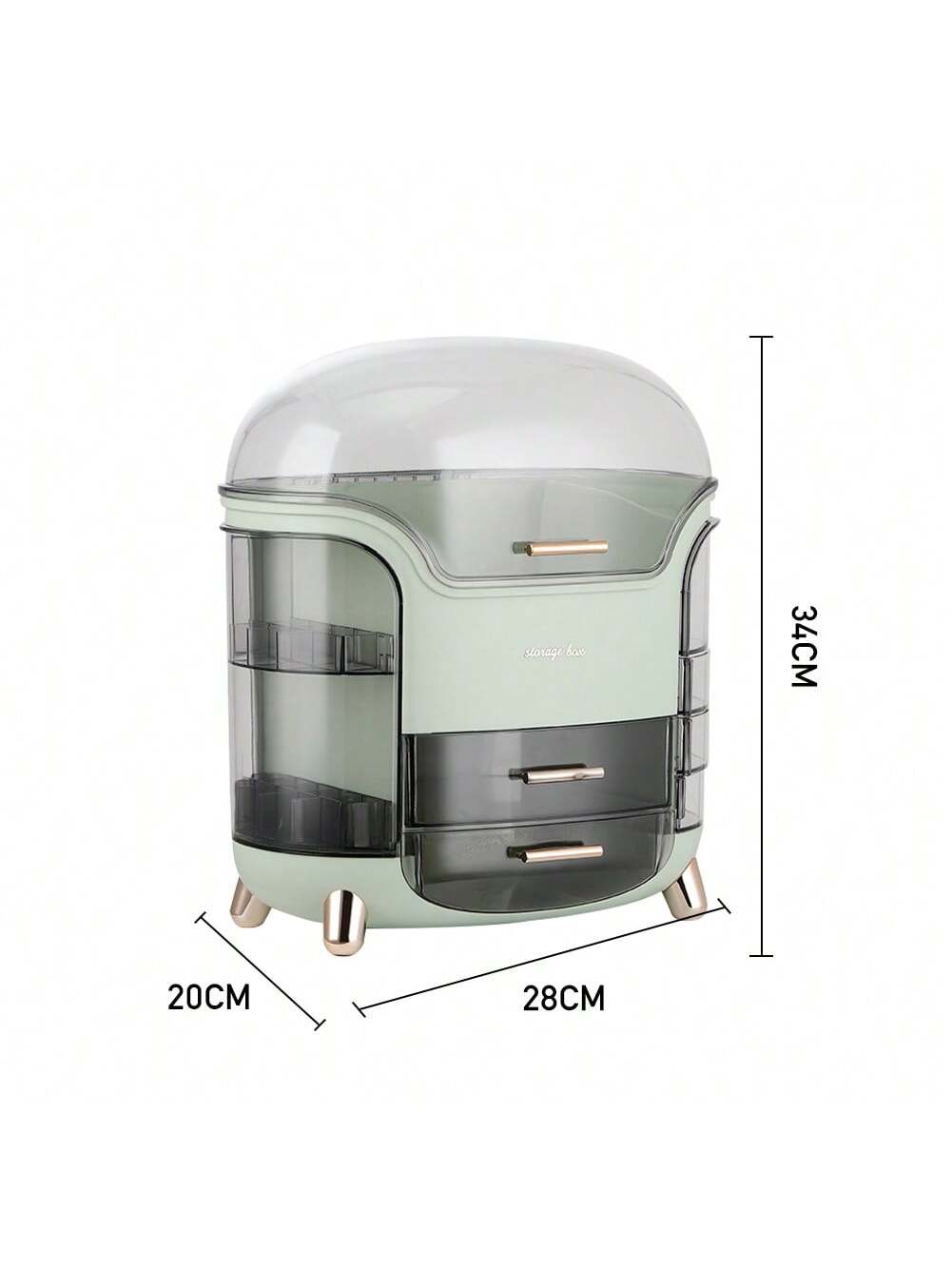 Luxury Large Capacity Makeup Storage Box – Stylish Organizer for Cosmetics, Skincare & Jewelry
