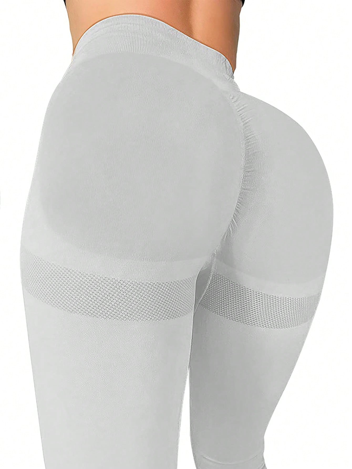 SHEIN Sport Studio Seamless High Elasticity Daily Wear Fitness Grey Leggings