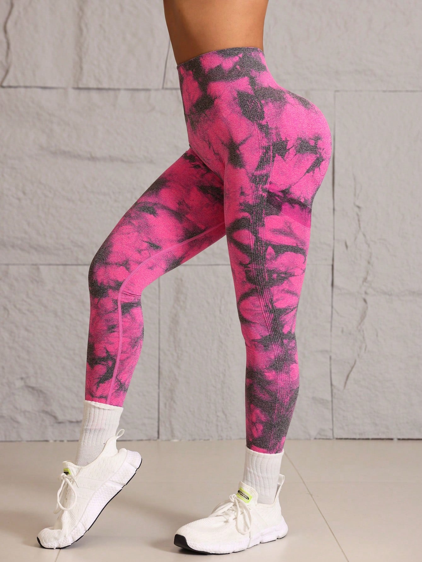 Elevate Your Workout: Seamless High-Waist Solid Color Yoga Leggings