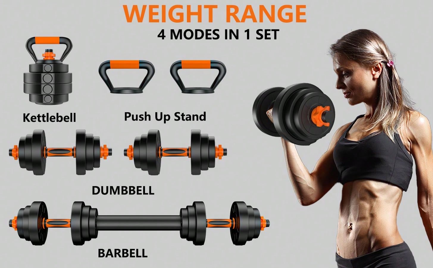 CANMALCHI Dumbbells Set,20KG Dumbbell Sets For Men Women,Free Hand Adjustable Dumbbells Weights Set Pair Fitness Adjustable Lifting Training Set Dumbells Weight For Home Gym Use