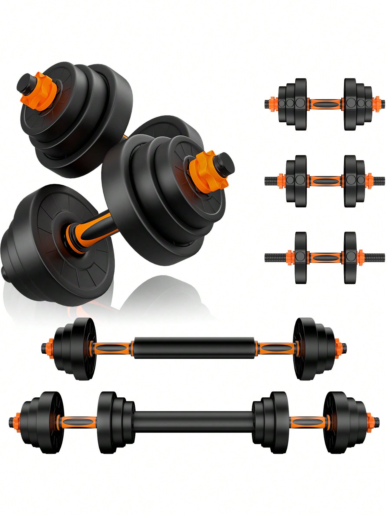 CANMALCHI Dumbbells Set,20KG Dumbbell Sets For Men Women,Free Hand Adjustable Dumbbells Weights Set Pair Fitness Adjustable Lifting Training Set Dumbells Weight For Home Gym Use