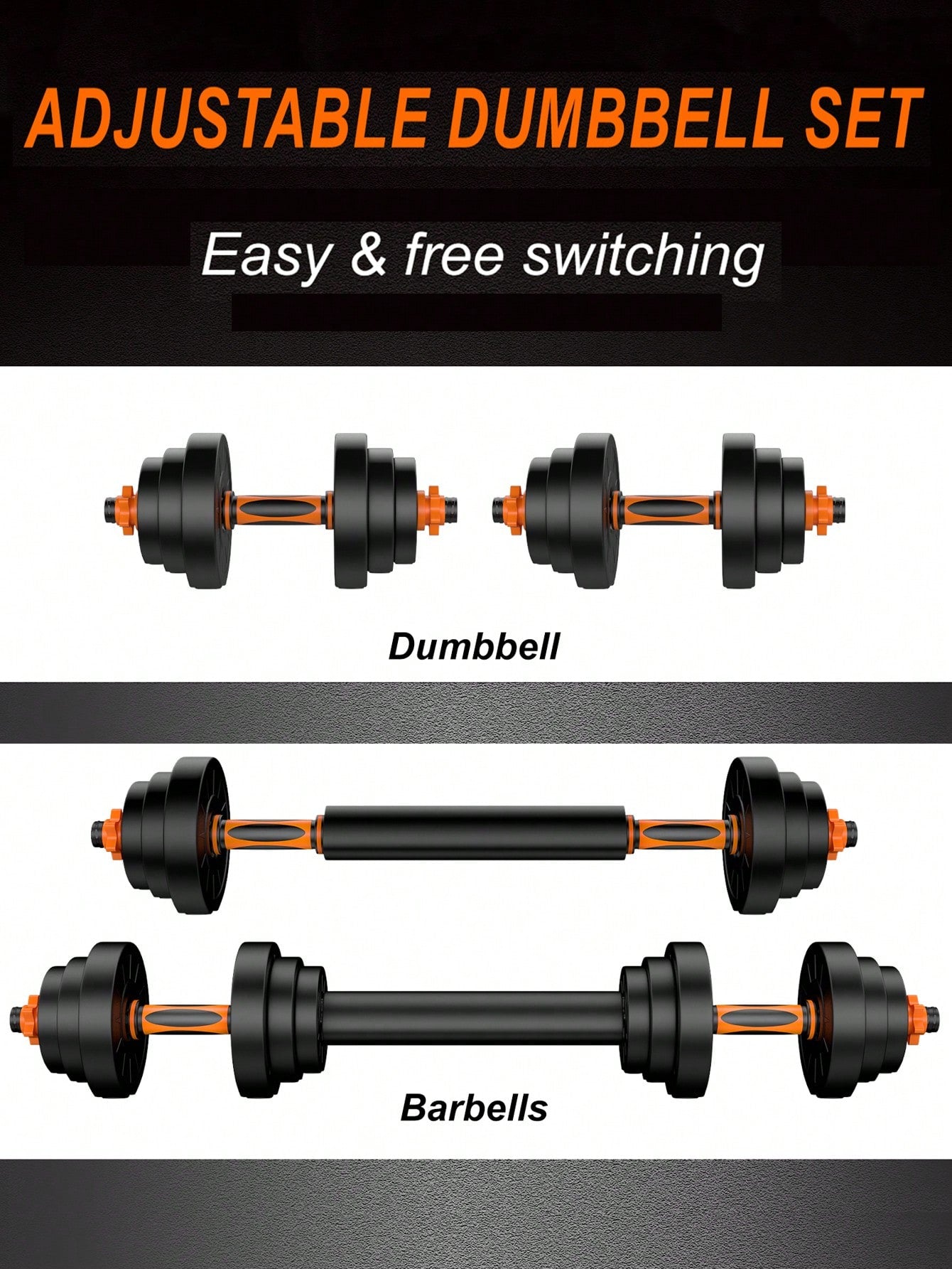 CANMALCHI Dumbbells Set,20KG Dumbbell Sets For Men Women,Free Hand Adjustable Dumbbells Weights Set Pair Fitness Adjustable Lifting Training Set Dumbells Weight For Home Gym Use