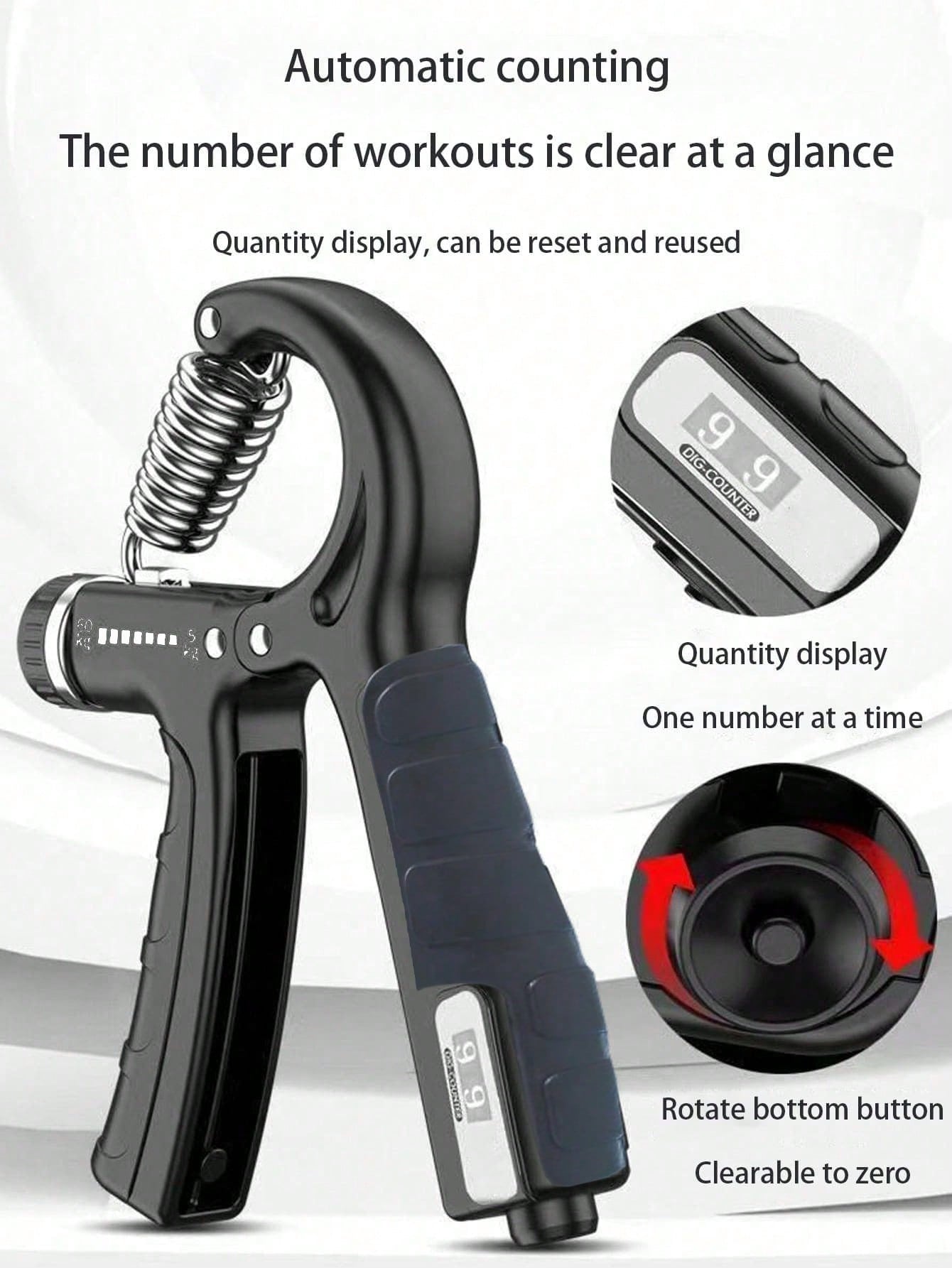 1pc Grip Dynamometer Wrist Strength Professional Exercises Hand Strength Finger Exercises Arm Muscles Hand Strength Exercise Training Fitness Counting