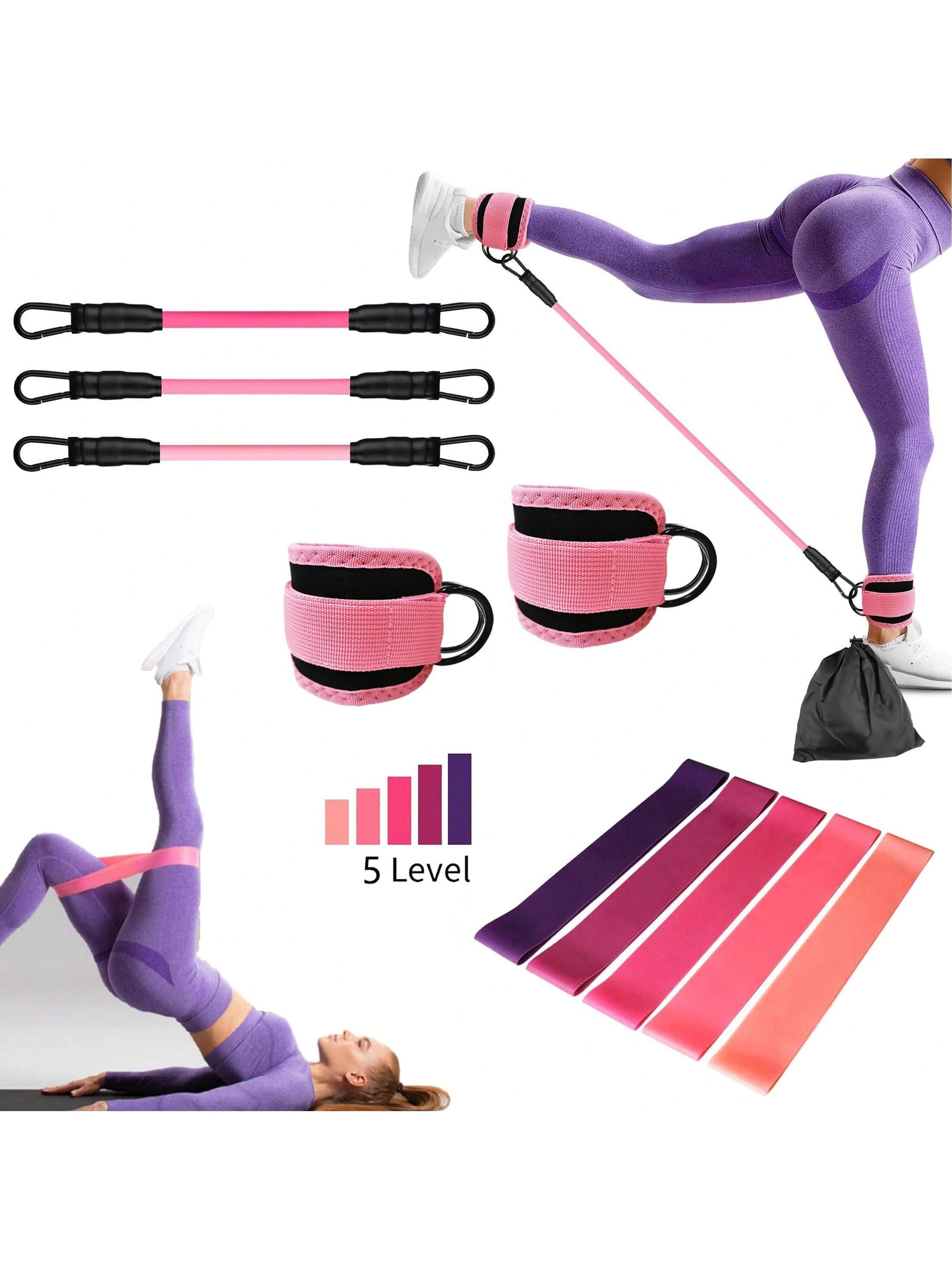 Ultimate 11-Piece Resistance Bands Set for Full-Body Training - Perfect for Men and Women!