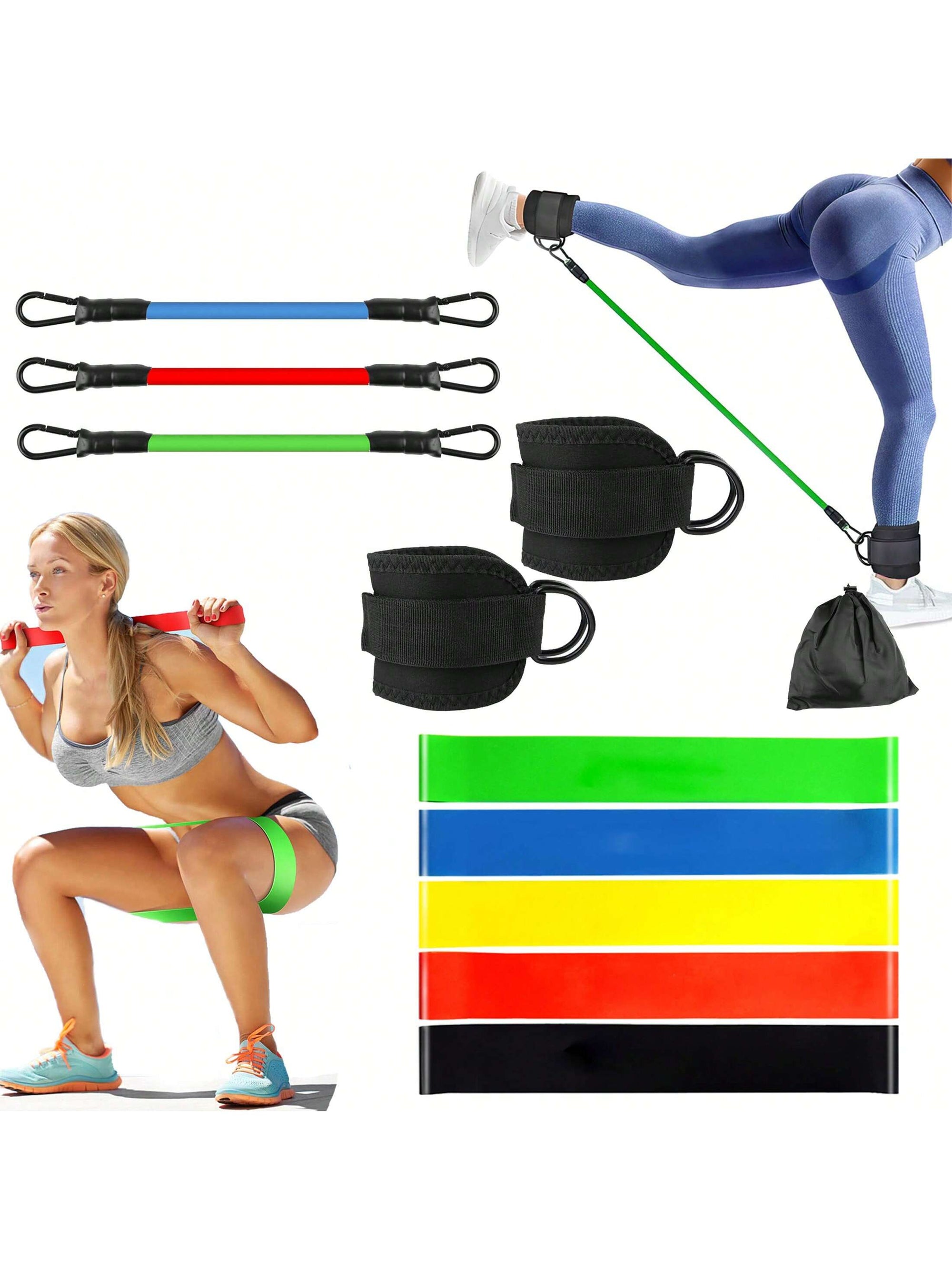 Ultimate 11-Piece Resistance Bands Set for Full-Body Training - Perfect for Men and Women!