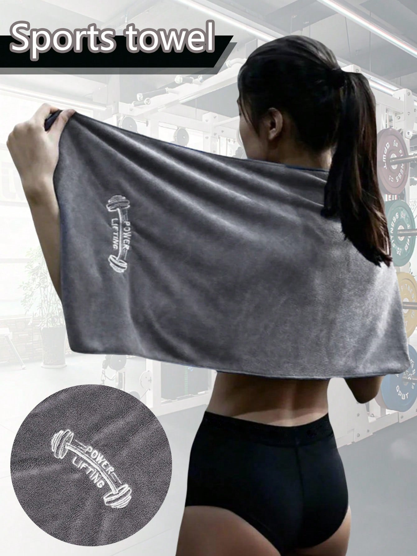 1pc Gym Sports Towel For Men And Women, Quick-Drying Fitness Towel For Tennis Yoga Cycling Swimming