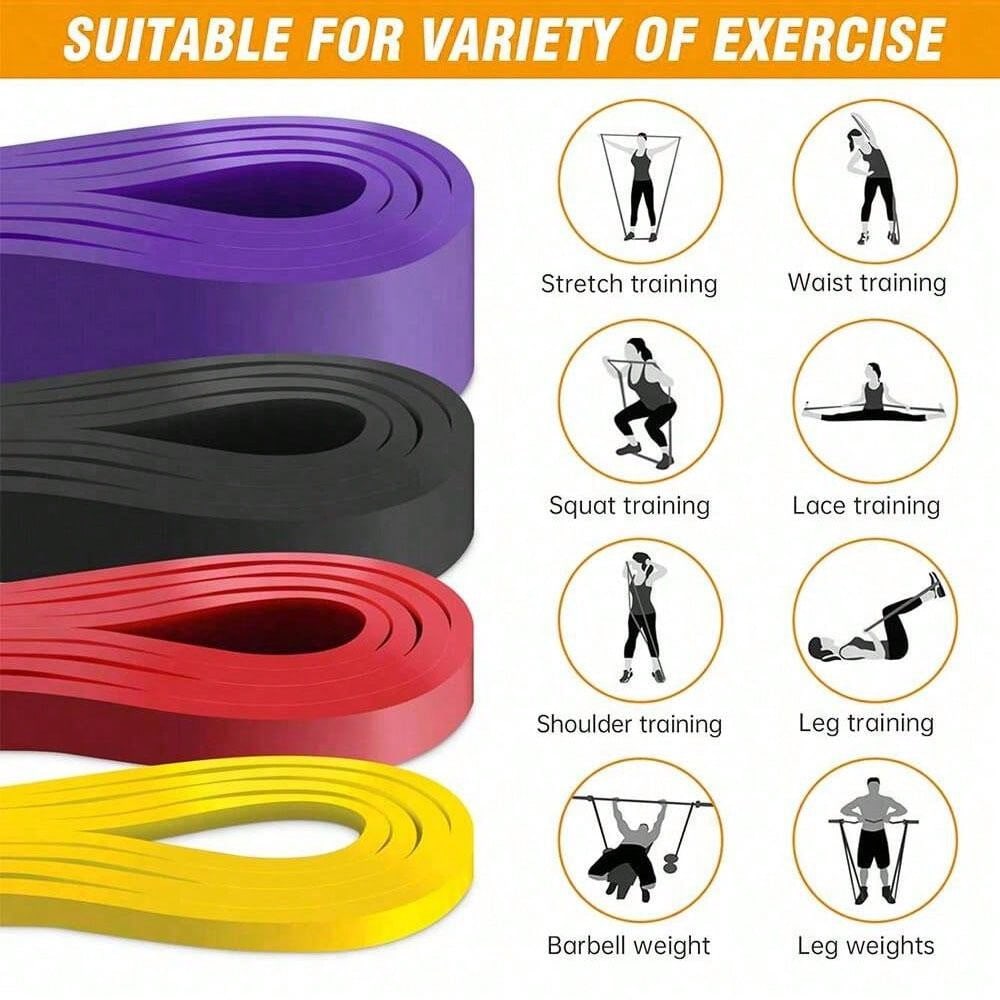 1pc Resistance Band, Pull Up Assist Band - Fitness Band, Yoga Pull-Up Band For Chest Muscle Pull-Up Exercise Band, Long Resistance Band Set For Men And Women Exercise, Fitness, Training, Physical Therapy