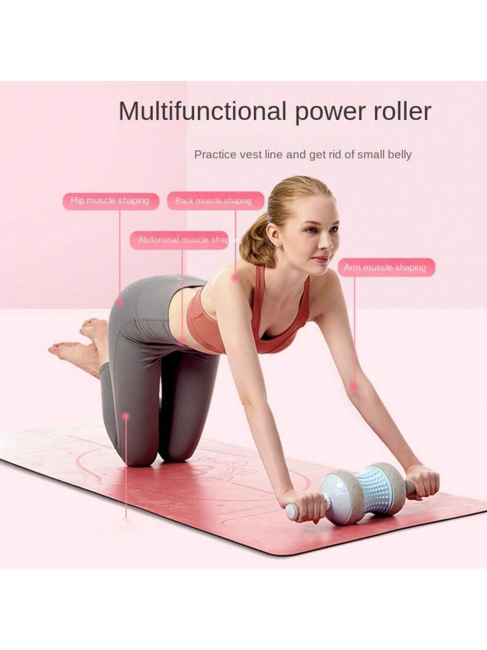 All-in-One Abdominal Exercise Machine: Multifunctional Support Roller Wheel for Home Workouts