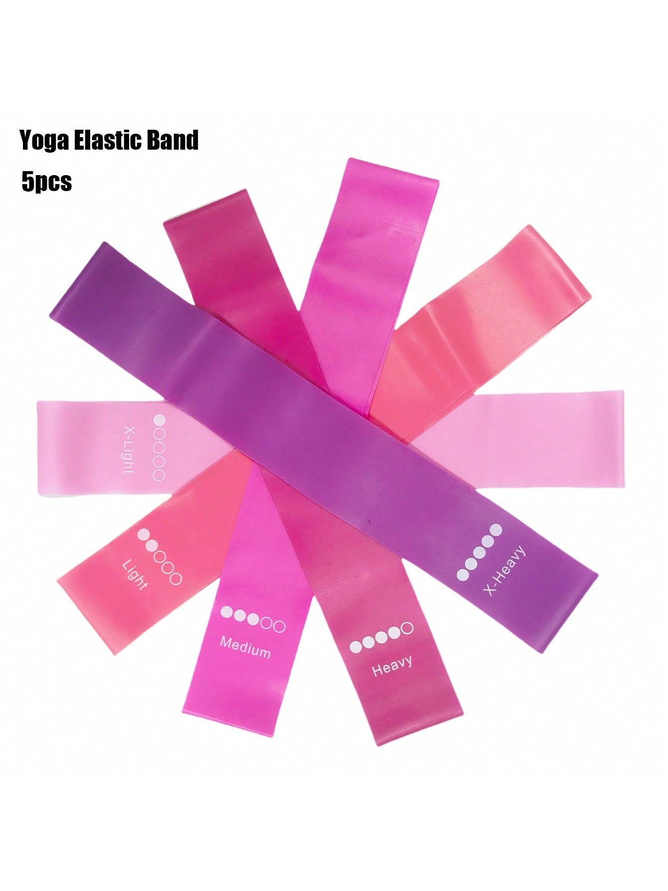 5pcs/Set Resistance Loop Bands, Suitable For Women Fitness Home Gym, Mini Workout Bands For Legs And Butt Yoga Strength Training, Yoga Stretch Band, Resistance Bands