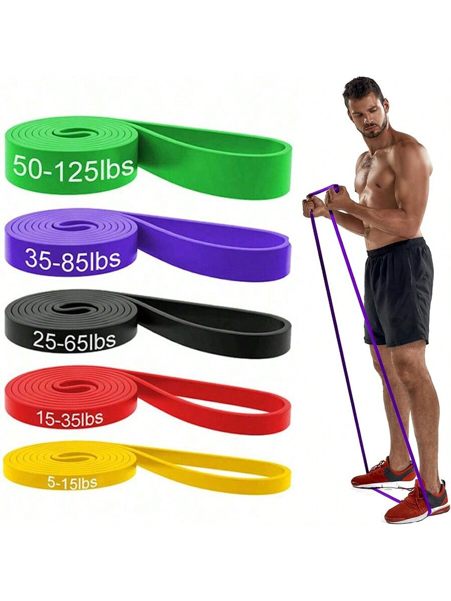 1pc Resistance Band, Pull Up Assist Band - Fitness Band, Yoga Pull-Up Band For Chest Muscle Pull-Up Exercise Band, Long Resistance Band Set For Men And Women Exercise, Fitness, Training, Physical Therapy