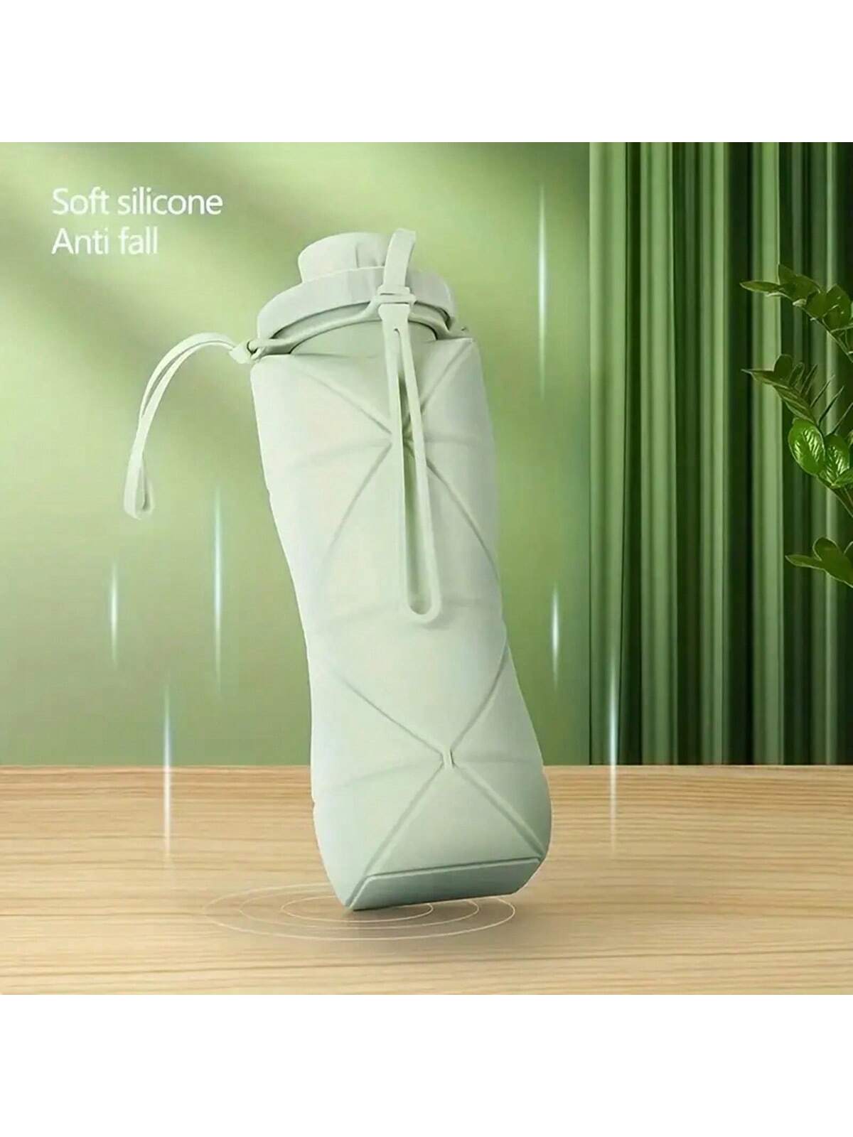 Foldable Silicone Travel Water Bottle - 600ml Leak-Proof & Portable for Outdoor Adventures