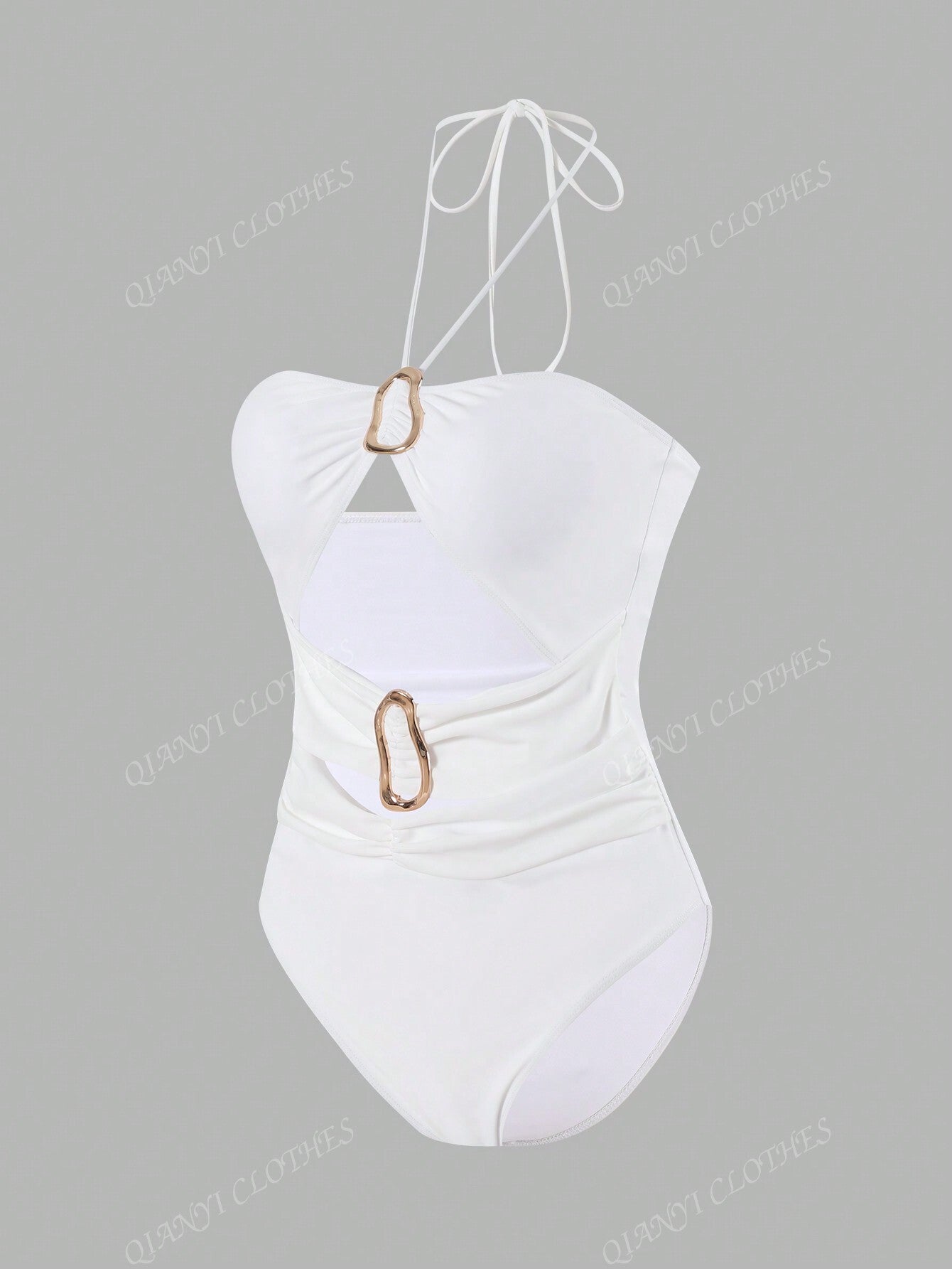 2024 New Women Sexy Hollow-Out Backless Halter One-Piece Swimsuit