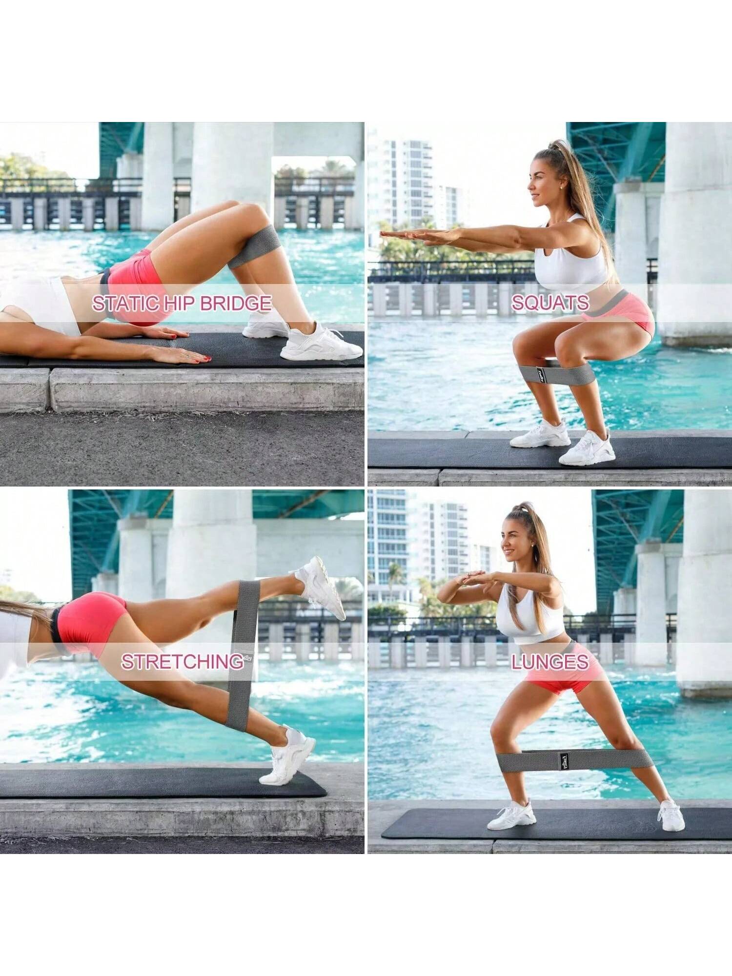 Ultimate Resistance Bands Set for Versatile Workout – Perfect for Booty, Legs, and Pilates!