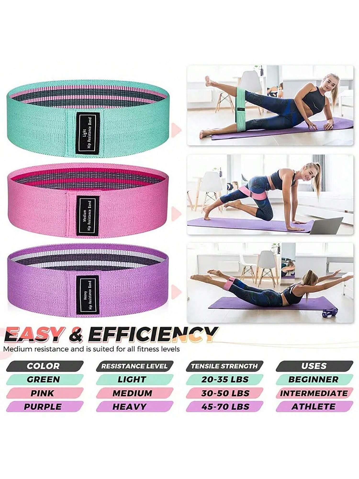 Ultimate Resistance Bands Set for Versatile Workout – Perfect for Booty, Legs, and Pilates!